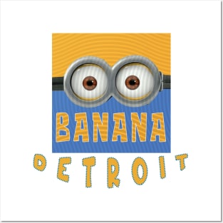 MINION BANANA USA DETROIT Posters and Art